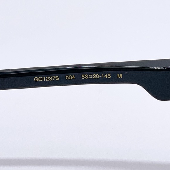 NEW GUCCI GG1237S 004 UNISEX SUNGLASSES GUCCI GG1237S BLACK GREEN EYEWEAR - Picture 9 of 12